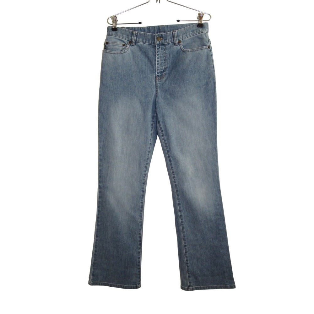 Lauren Jeans Co Ralph Lauren Womens 6 Light Wash Bootcut Flare Jeans Y2K Stretch - Picture 2 of 5